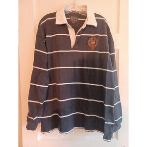 University Of Oxford vintage rugby shirt mens XL cotton crest long sl. 90s prepp